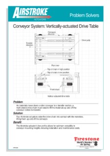 Vertically-actuated Drive Table