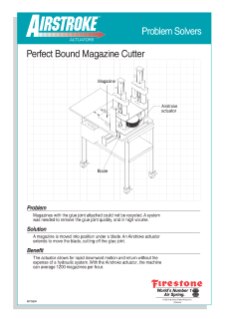 Perfect Bound Magazine Cutter